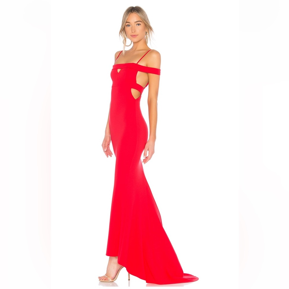 NWT Lovers & Friends Red Cece Gown